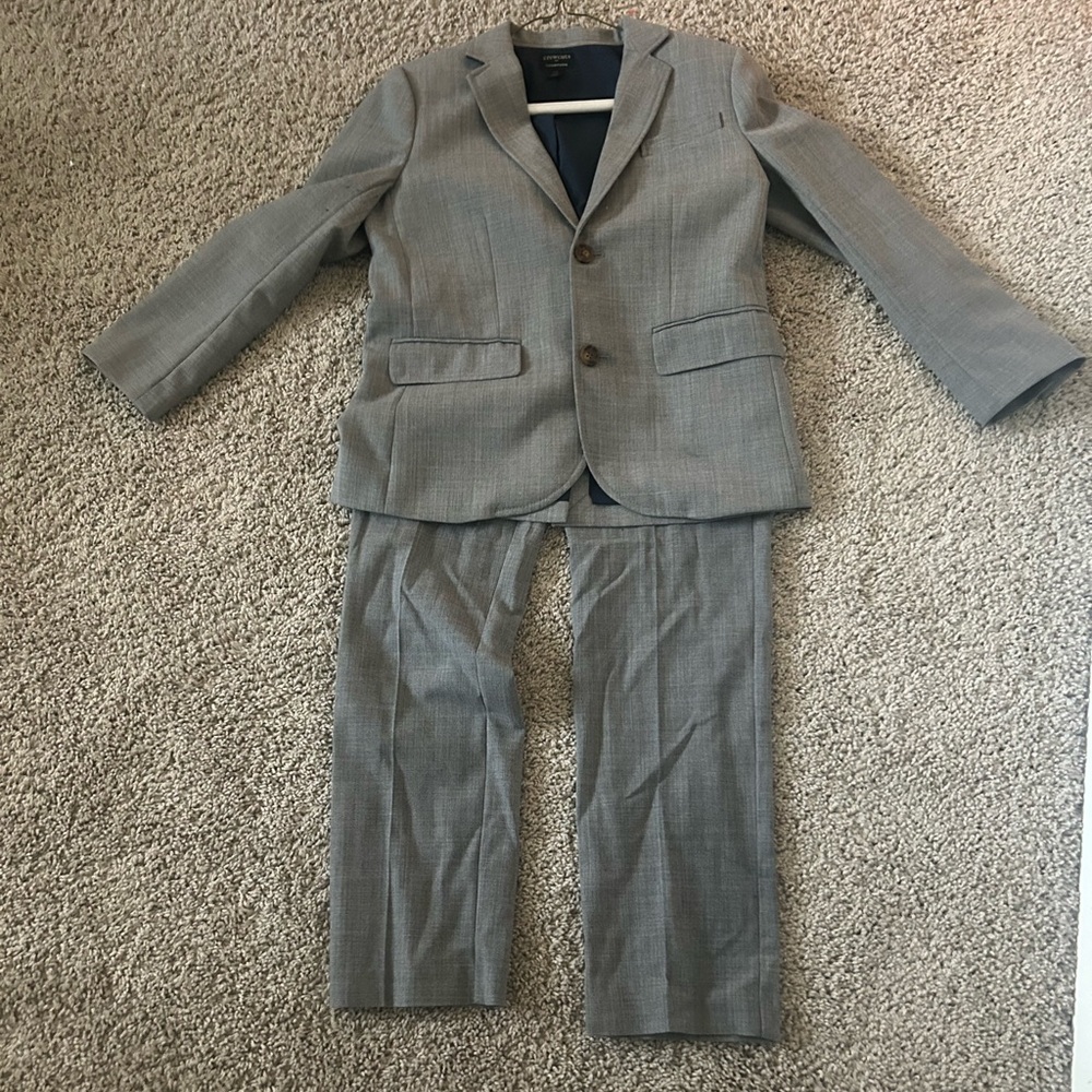 J. Crew Factory Kids Gray Suit Set